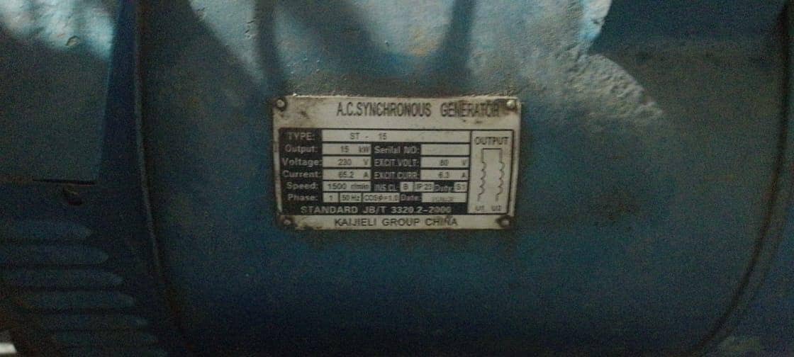 15KVA Generator with 16KVA Engine Heavy duty,Ready to use 6
