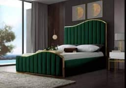 double bed, king size bed, side tables, home furniture, room furnitur