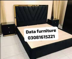 bed /double bed/king size bed set/bedroom furniture/bridal set/woo
