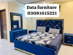 bed /double bed/king size bed set/bedroom furniture/bridal set/woo