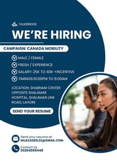 call center job ( night shift )