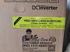 DC inverter 1.5 ton Haier  HFCS  only one month use