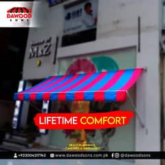 outdoor sun shades/awnings/canopies/tensile shades/car parking shade