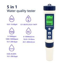 7 in 1 Water Quality Tester Meter