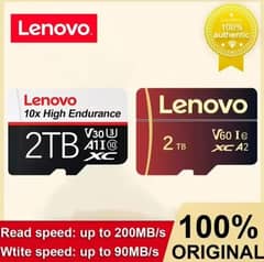 Original Lenovo Memory Card 2000 GB 2TB Very High Speed 200 MB