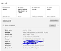 HP Elitebook 840 G6 - Touchscreen | Core i5 | 16 RAM | 128 GB SSD M2 |