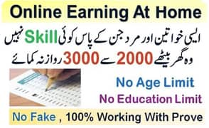 online work without any investment. Daily complete work and get money.