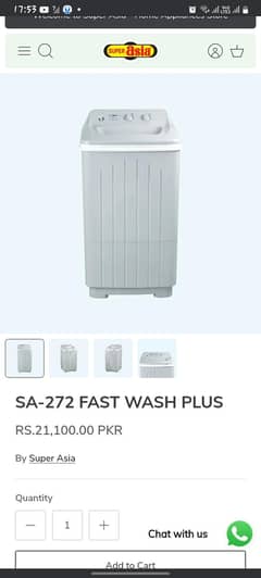 super asia washing machine SA-272