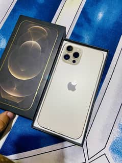 iPhone 12 Pro Max 10/10 gold pta approved with box