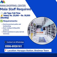 2 workar ke zaroorat ha sarlly 25000to 30000