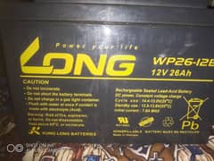 12v 26Ah battry zada used nhi 2 month use hy bs me ny new ly li hy