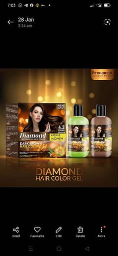 Hair colour permanent