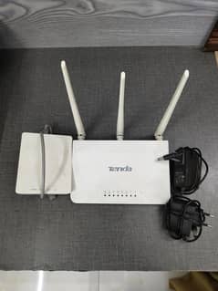 TENDA ROUTER F3+FIBRE TO OPTIC CONVERTER