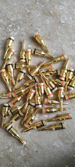 Copper Gold plated Banana Plug For Speaker woofer home theater