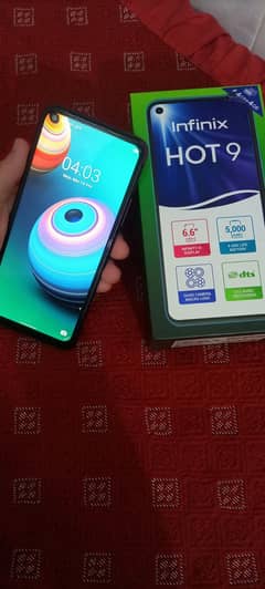 Infinix Hot 9 box pack mobile for sell