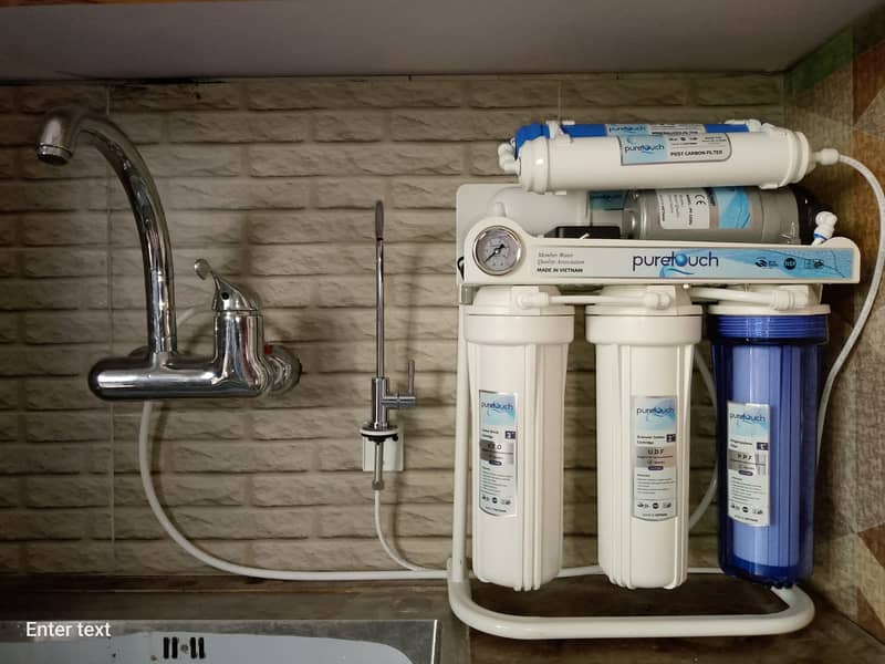 PURETOUCH REVERSE OSMOSIS SYSTEM & STAGE GAUGE STAND 0