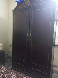 wooden wardrobe
