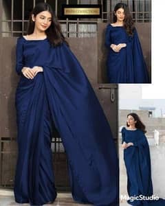stitched saree available in colours standard size brand new