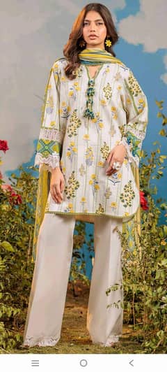 3 piece sapphire lawn shout collection