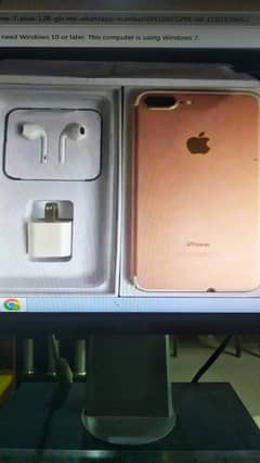 iPhone 7 plus 125 GB my WhatsApp number03416925294