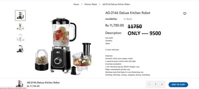 ANEX AND WESTPOINT CHOPPER / MEAT AND VEGITABELS CHOPPER WITH 2 YEAR W