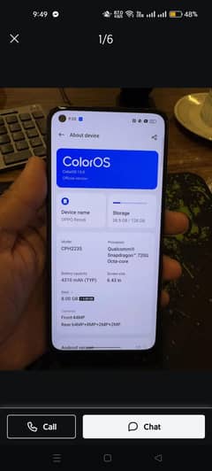 oppo Reno 6 8+8 /128 for sale official pta approved  exchange possible