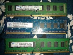 3x2gb ddr3 1600mhz ram sticks,used and pulled from a working computer