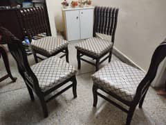 4 Slightly used Chairs for sale