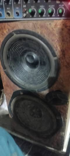 amplifier with 3 speakers 10inchs