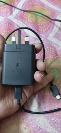 Original charger data cable samsung 45w 3 pin s25 ultra fold 6 flip