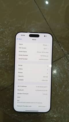 Apple iPhone 16 Pro Max desert JV 256 gb kit only
