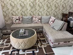 sofa set with centre table slightly used.