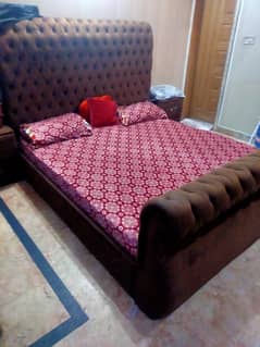luxury velvet bed