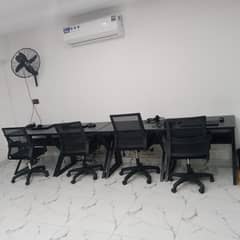 Slightly Used Office Chairs and Tables are for sale