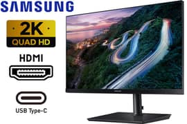 Samsung S24H851QFN, 2K, 75Hz Borderless LED Monitor