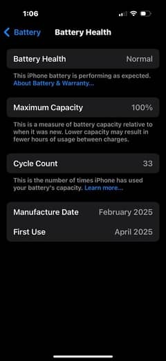 iphone 16pro PTA approved 100% health