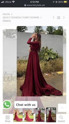 Tail frock medium size