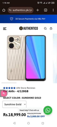 itel A60s