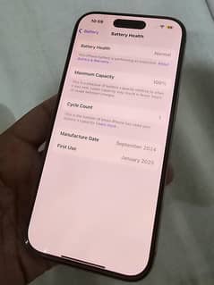iPhone 16 Pro PTA Approved Just Box Opend 1 Day Used For Sale