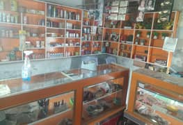 rack & counter cosmetic & gift  birthday saman for sale