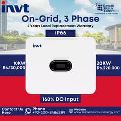 INVT Ongrid 3 Phase inverters IP66