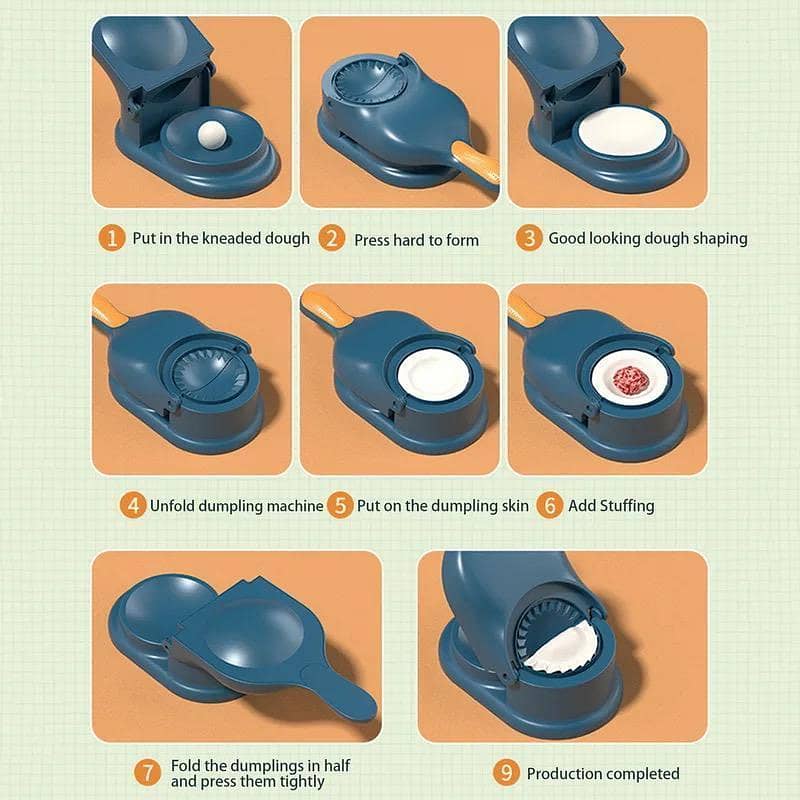 2 In 1 Dumpling Maker Dumpling Mold Dumpling Skin Wrapper Mould 2
