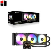 Corsair H150i Elite LCD, 360mm AIO Liquid Cooler, (Black Color)