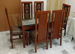 New Stylish 6 Chairs Set of Lacker Dinning Table
