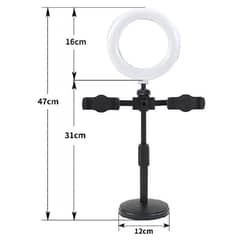 ring light with stand  3 adjustable modes  with free delivry