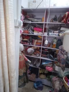 shop ka saman h ,,rack lays stand dummy s show case clothes dummy ,