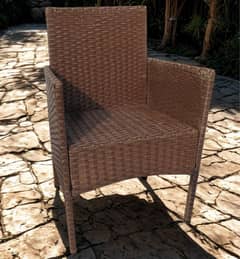 Rattan Outdoor Chair Ms Powder Coated Frame