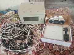 CCTV Camera DVR with Box wires Urgent sale