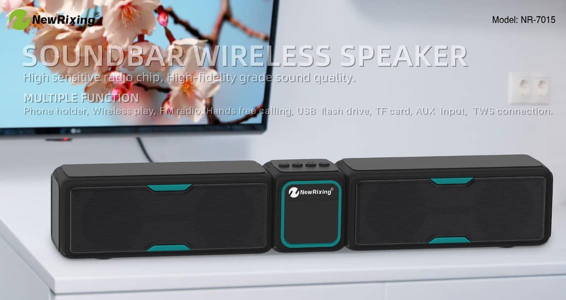 Audionic bluetooth speakers and portable sound bar NewRixing NR-7015 16