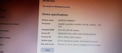 Used core I 5 generation 6
